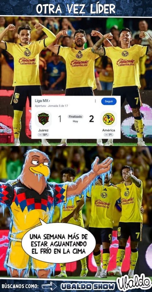 🥶🦅 ¡AMÉRICA SIGUE REINANDO EN LA CIMA! 🔥