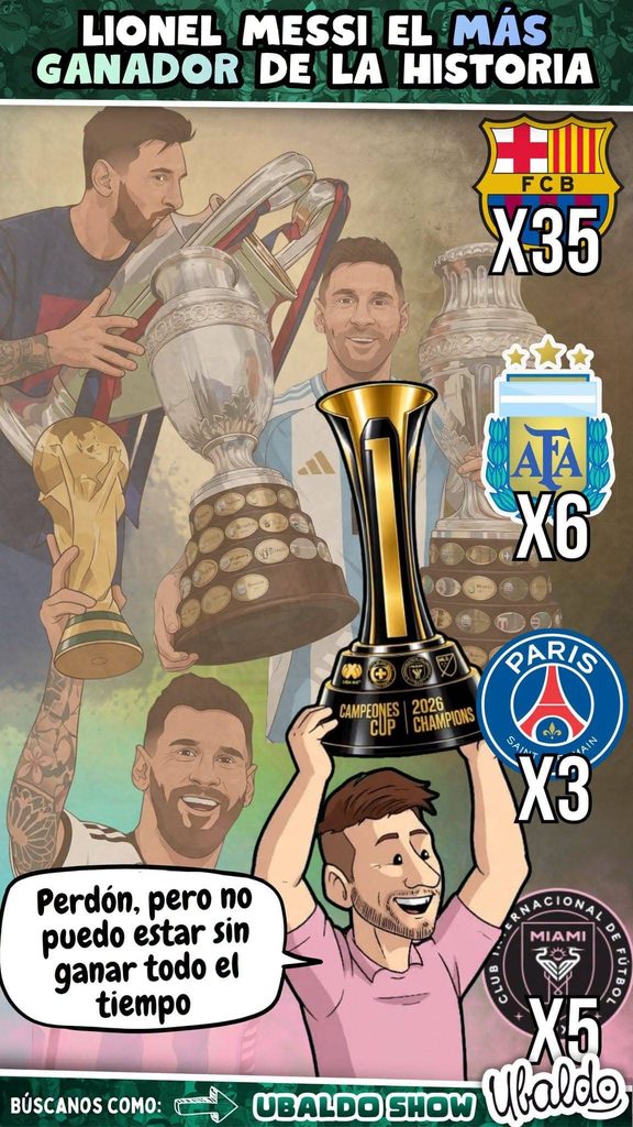 🐐🏆🤯 ¡MESSI SIMPLEMENTE NO SABE DEJAR DE GANAR!