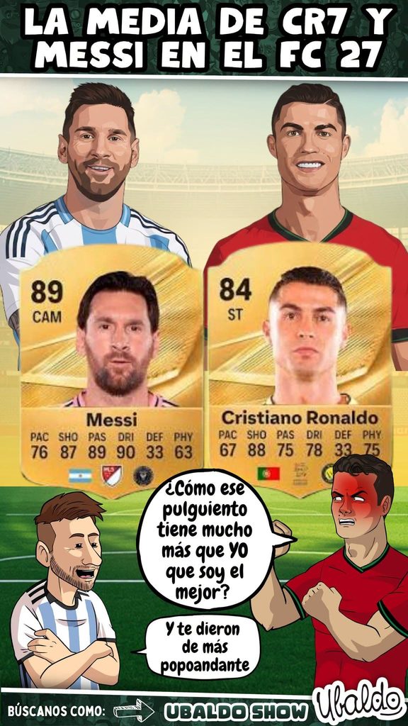 😱🎮⚽ ¡MESSI LE SACA 5 PUNTOS DE MEDIA A CRISTIANO EN FC 27!