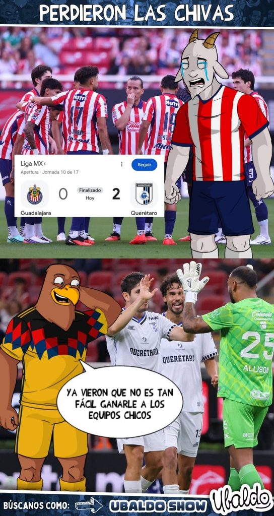 😂🐐 ¡CHIVAS PERDIÓ CON QUERÉTARO EN SU PROPIA CASA!