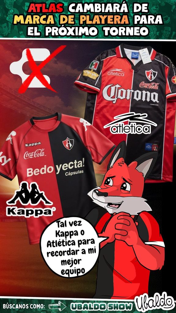 🚨👕 ¡ATLAS PODRÍA CAMBIAR DE MARCA… Y UNA VIEJA CONOCIDA QUIERE VOLVER! 🦊🔴⚫