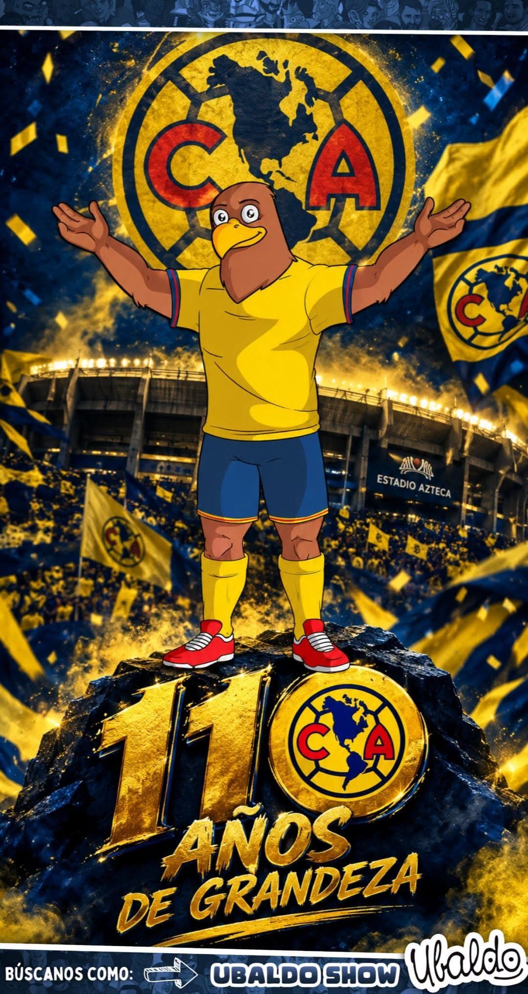 🦅💛 ¡110 AÑOS DE GRANDEZA! ¡QUÉ BONITO ES SER DEL AMÉRICA Y LLEVAR ESTOS COLORES EN EL CORAZÓN! 💙🏆