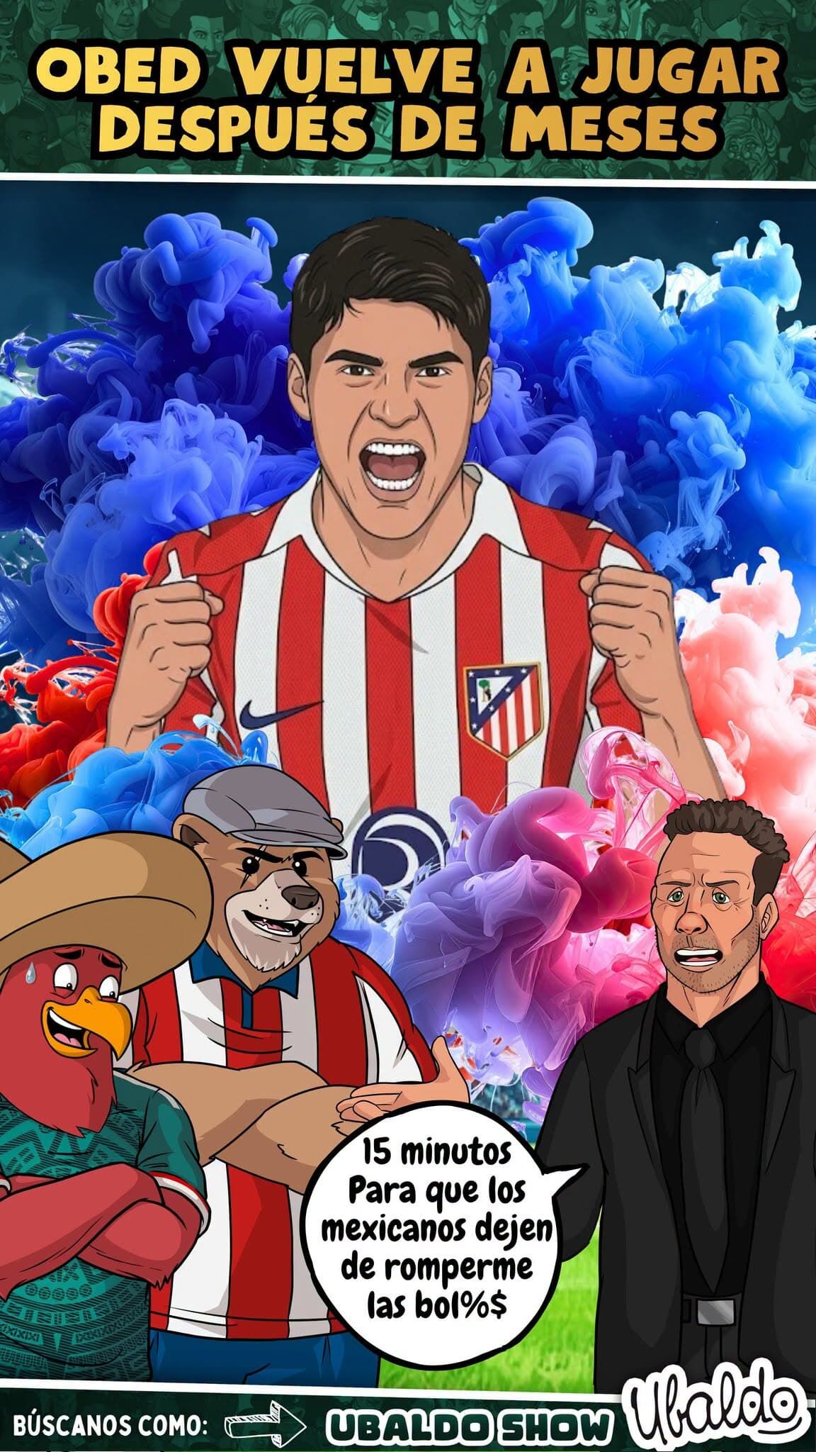 🇲🇽🏆 ¡OBED VARGAS REAPARECIÓ DESPUÉS DE CASI CINCO MESES Y DEBUTÓ EN LA CHAMPIONS LEAGUE! ¡SIMEONE POR FIN SE ACORDÓ DEL MEXICANO! 😂🔴⚪
