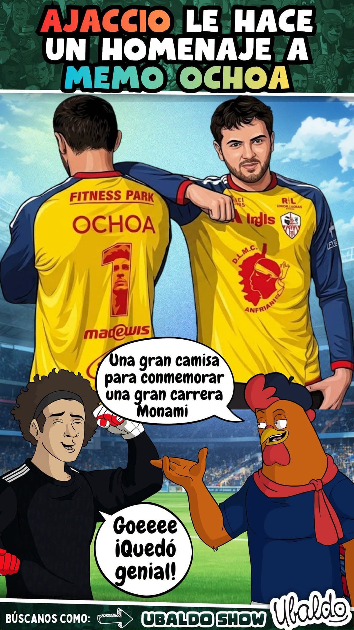 🇲🇽🧤❤️ ¡EN FRANCIA NO SE OLVIDAN DE MEMO OCHOA! ¡EL AJACCIO LE RINDE UN HOMENAJE MUY ESPECIAL! 