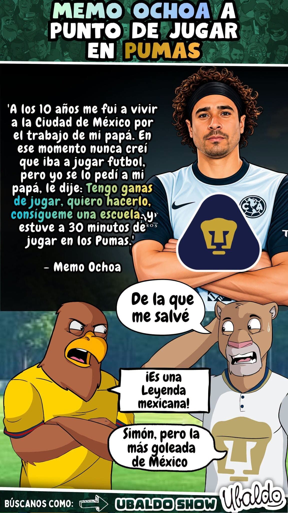 😱🧤 ¡MEMO OCHOA ESTUVO A MEDIA HORA DE SER PUMA! ¡UN SIMPLE HORARIO CAMBIÓ LA HISTORIA DEL AMÉRICA! 🦅🐾😂