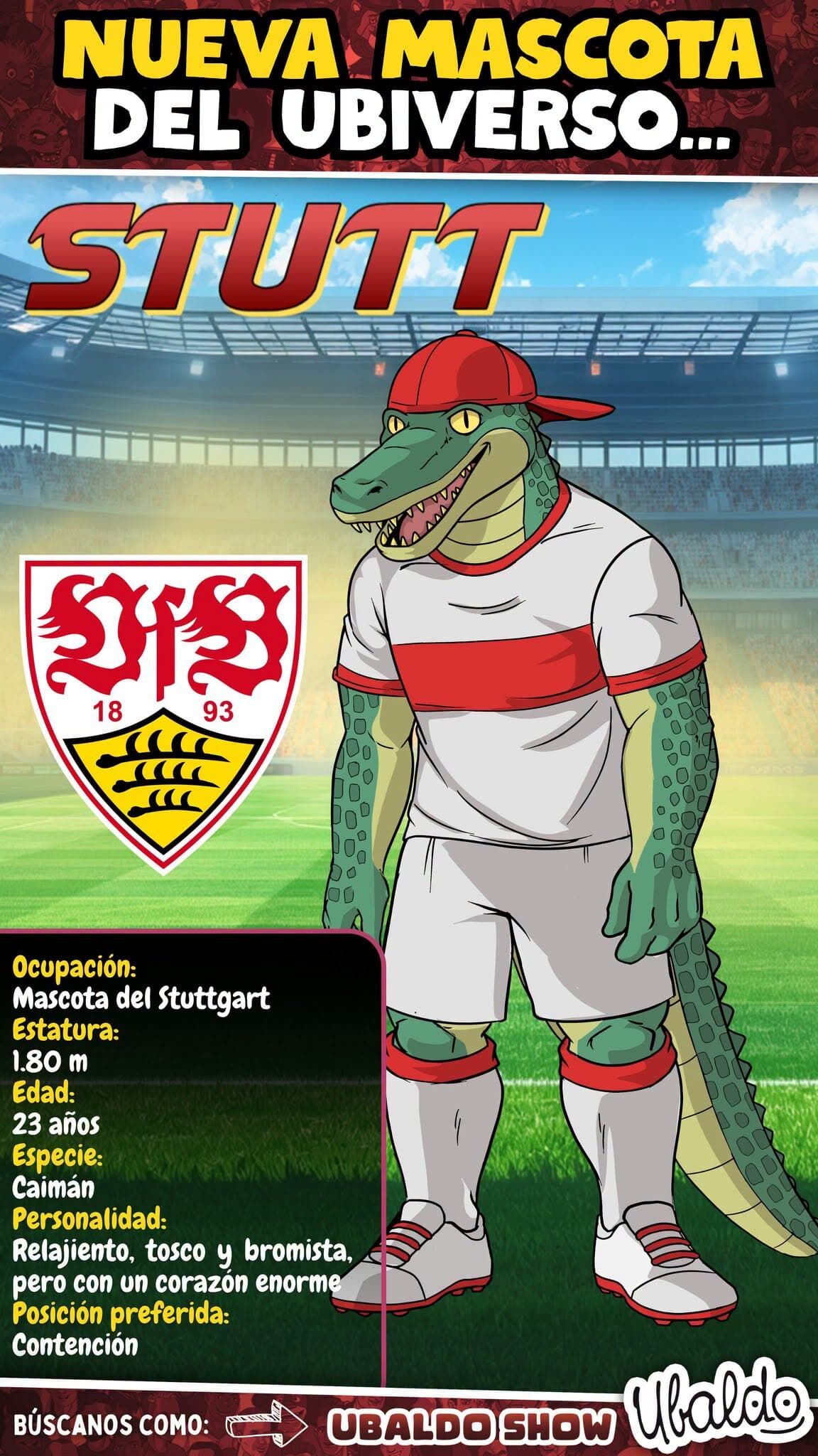 🐊🔴 ¡UN CAIMÁN CON MÁS DESMADRE QUE DISCIPLINA LLEGA AL UBIVERSO! ¡CONOZCAN A STUTT! 🇩🇪⚽🔥