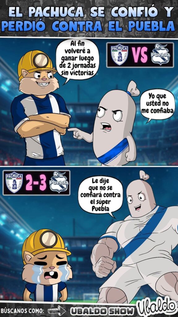 Jamás puedes confiarte contra el PUEBLOTA y Pachuca lo entendió perfectamente 😮😅