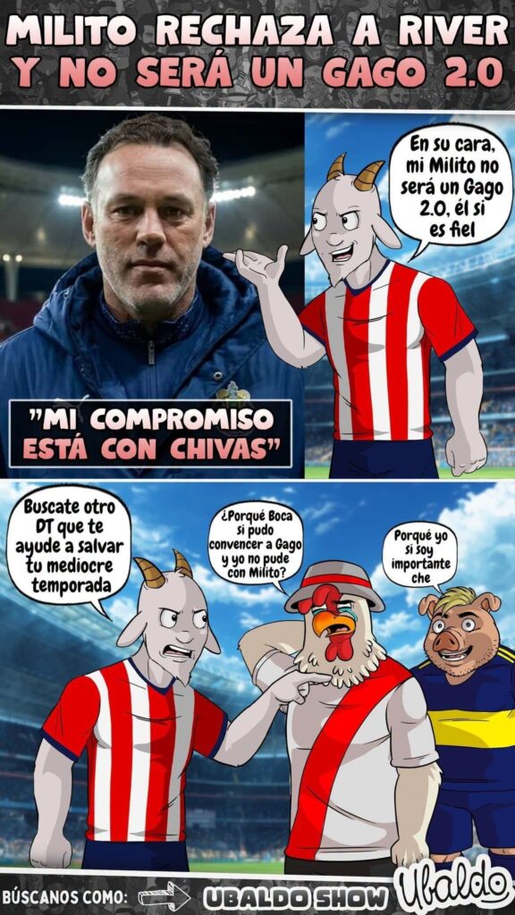 🔴⚪🐐 ¡MILITO LE DIJO “NO” A RIVER Y SE QUEDA EN CHIVAS!
