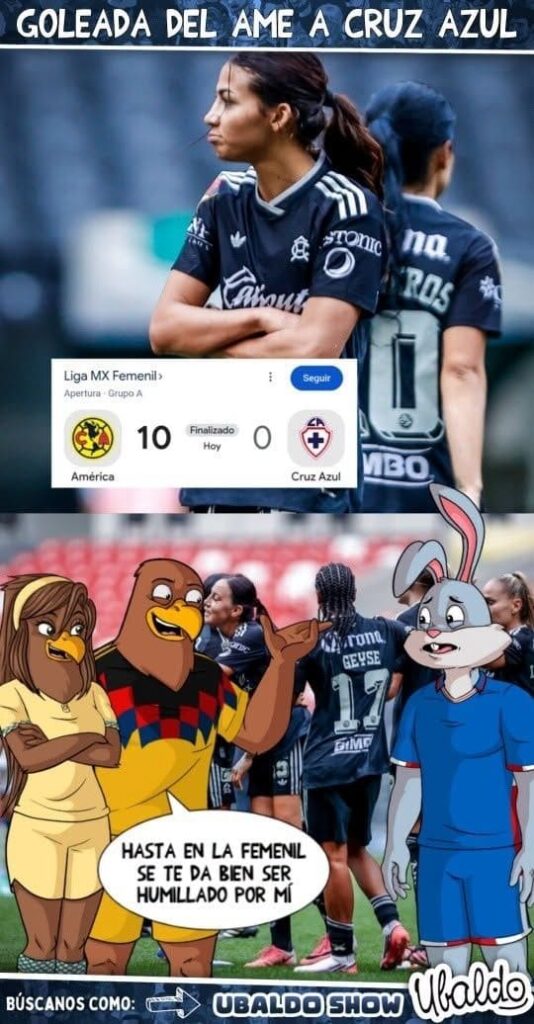 🦅🔥 ¡GOLEADA DE ESCÁNDALO! AMÉRICA FEMENIL APLASTA AL CRUZ AZUL