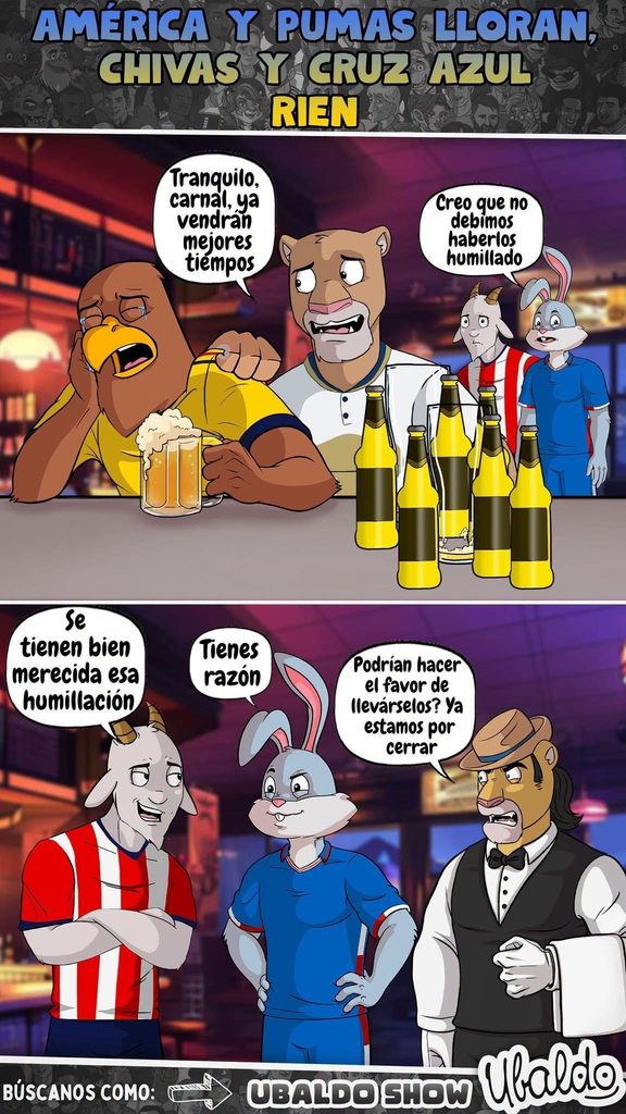 AMÉRICA Y PUMAS LLORAN, CHIVAS Y CRUZ AZUL RÍEN