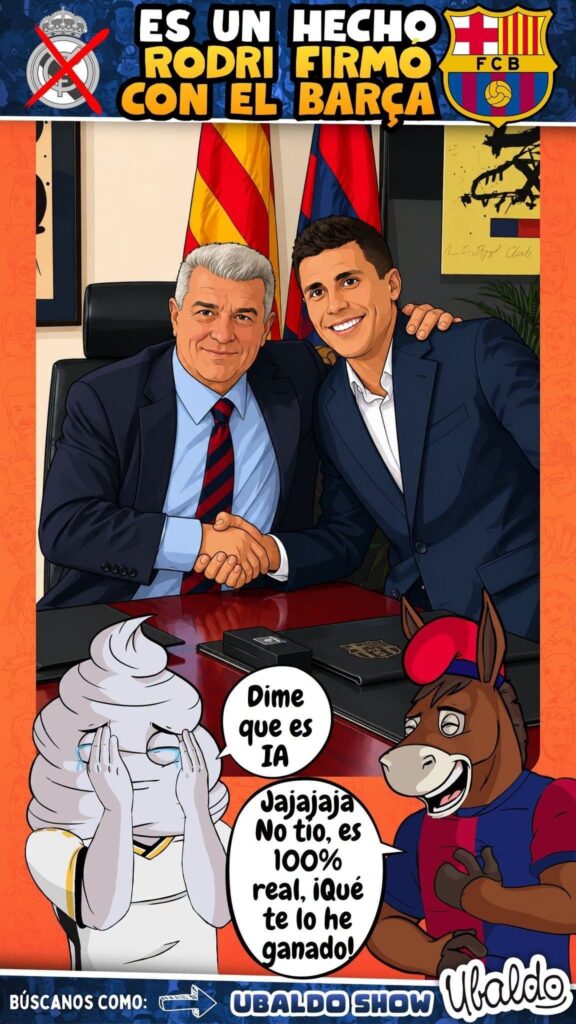 💣 ¡RODRI LE DICE NO AL MADRID Y SE VA AL BARÇA! 🔵🔴