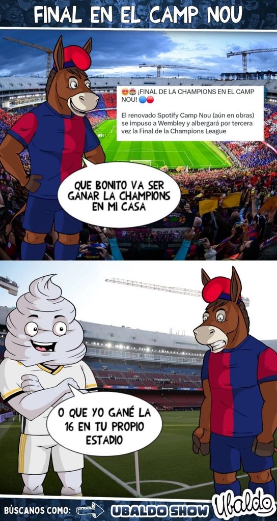 🔥🏆🔵🔴 ¡LA CHAMPIONS SE DECIDIRÁ EN CASA DEL BARÇA! El Camp Nou será escenario de la gran Final. 🤯