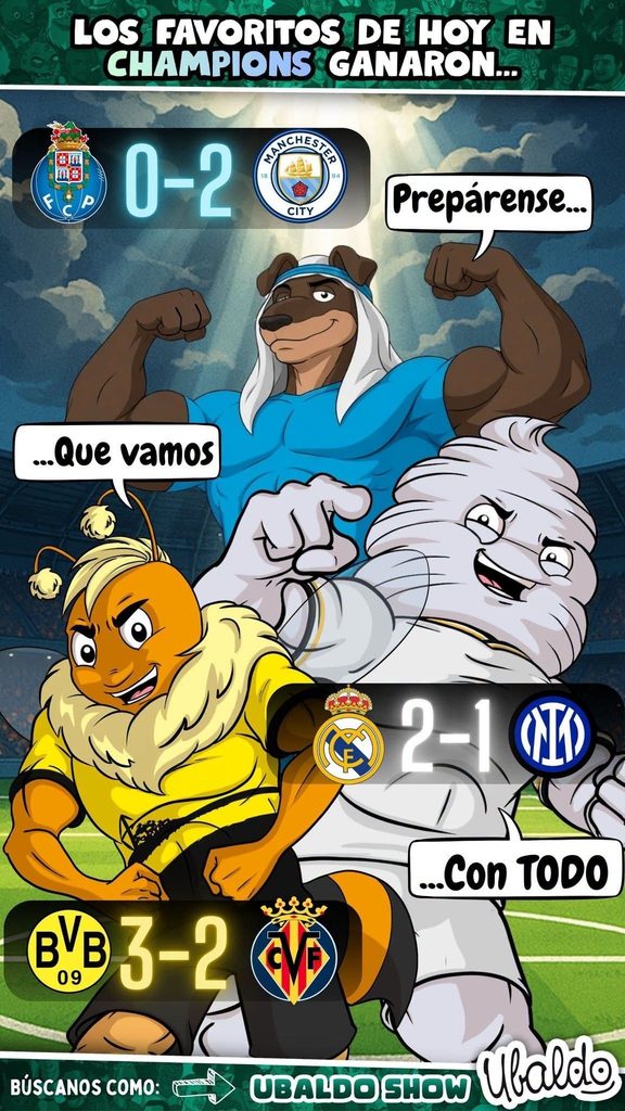 🔥🏆 ¡LOS PESOS PESADOS PEGARON PRIMERO EN LA CHAMPIONS!