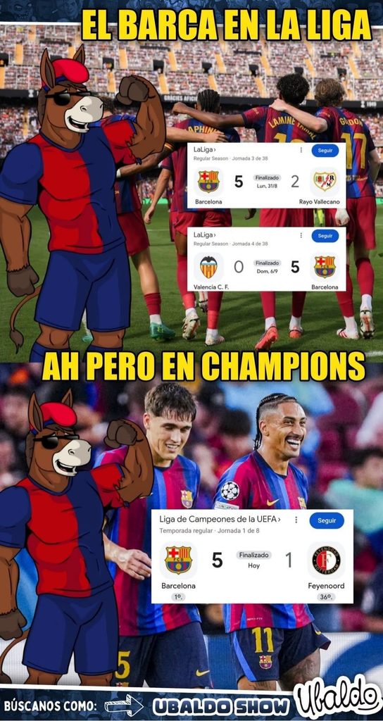 😎🔵🔴🔥 ¡EL BARÇA ESTÁ IMPARABLE HASTA EN CHAMPIONS!