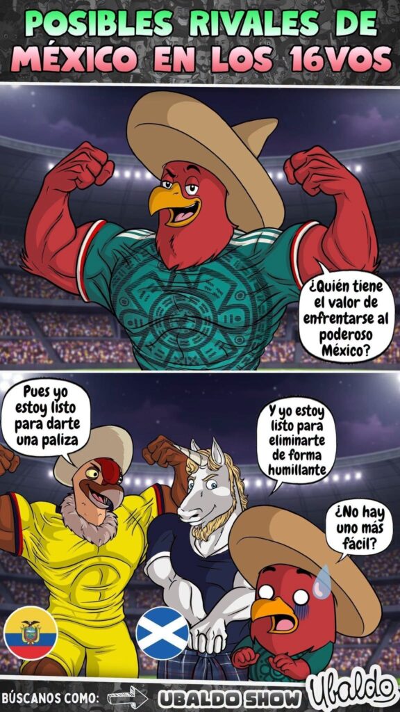 POSIBLES RIVALES DE MÉXICO EN LOS 16VOS
