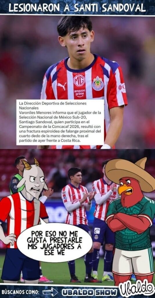 🚨💔 ¡SE LESIONÓ LA JOYA DE CHIVAS CON EL TRI SUB-20!
