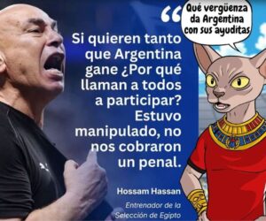 EL DIRECTOR TÉCNICO DE EGIPTO LEVANTÓ LA VOZ EN CONTRA DE ARGENTINA