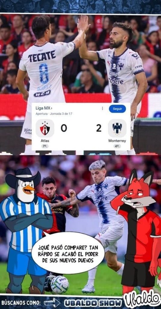 🤠🔥 ¡RAYADOS TERMINÓ CON EL INVICTO DEL ATLAS!