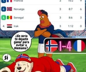 Así terminaron los Grupos G, H y el I… Noruega se pasó 😆