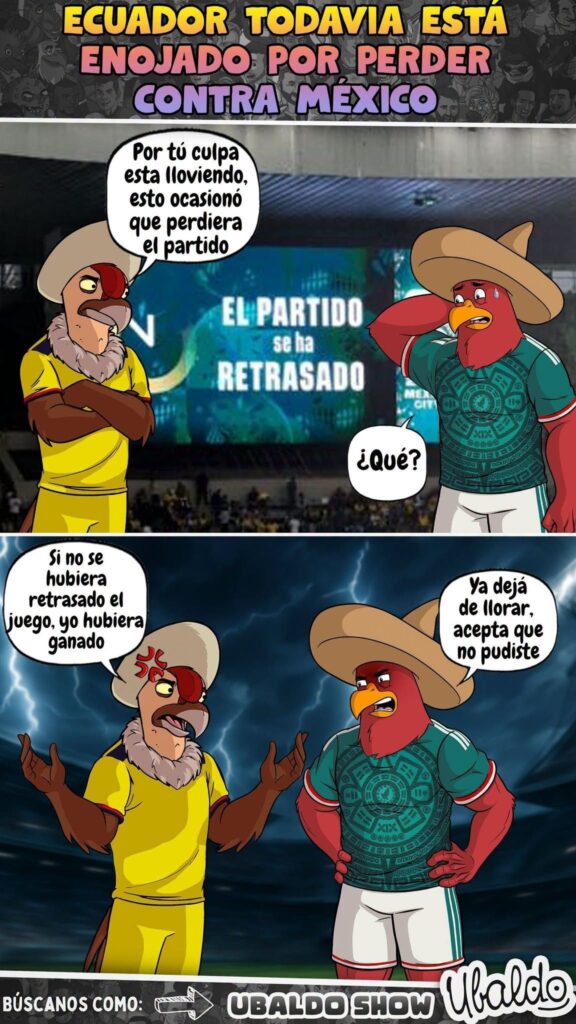 ECUADOR TODAVÍA ESTÁ ENOJADO POR PERDER CONTRA MÉXICO