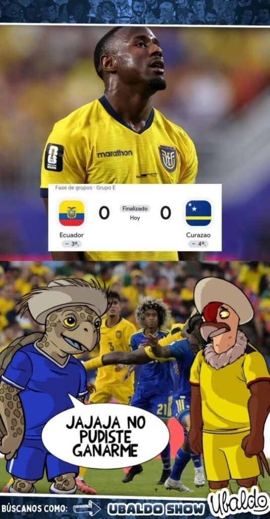 ¡ECUADOR NO PUDO GANARLE A CURAZAO! 😂😂