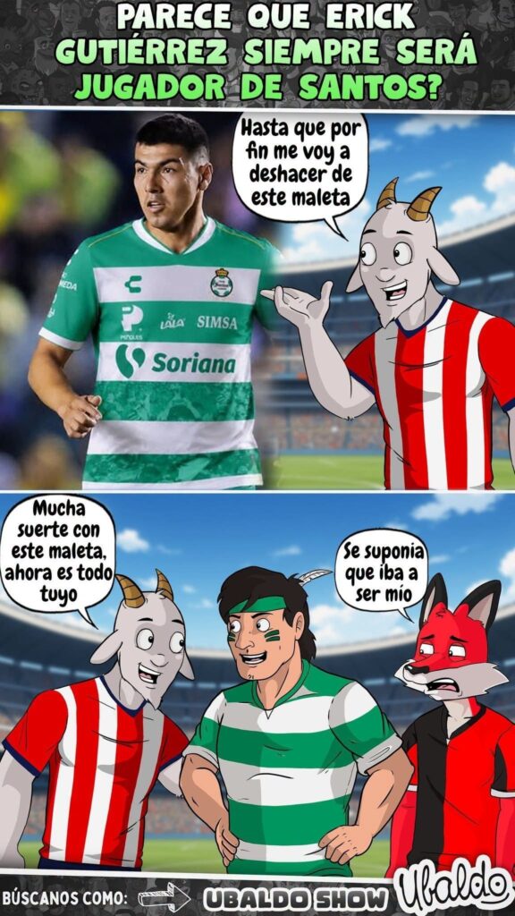 ¿PARECE QUE ERICK GUTIÉRREZ SIEMPRE SERÁ JUGADOR DE SANTOS?