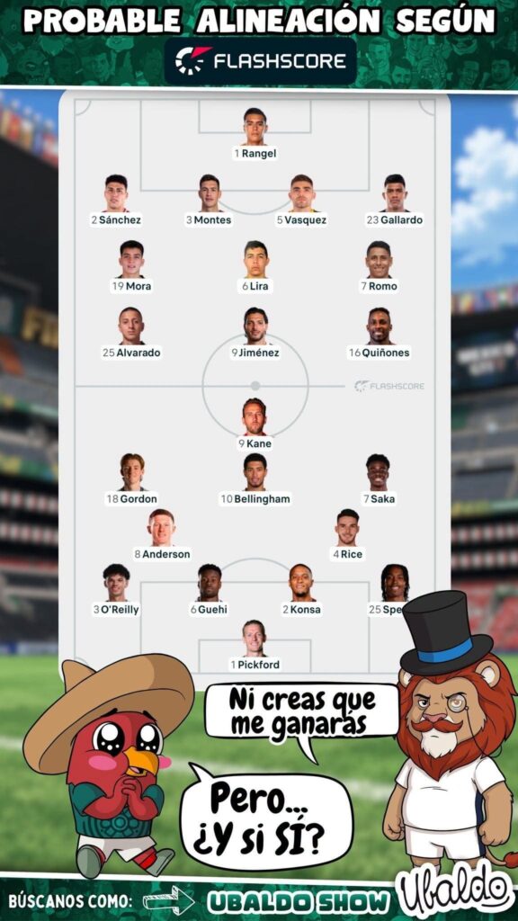 PROBABLE ALINEACIÓN SEGÚN FLASHSCORE