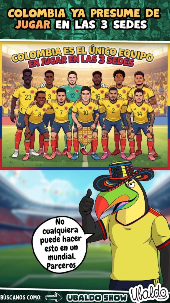 🌎👑 ¡Abran paso! Colombia ya conquistó las 3 sedes del Mundial. 🇨🇴🔥