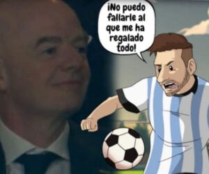 LA REACCIÓN DE INFANTINO AL VER EL HAT-TRICK DE SU CONSENTIDO