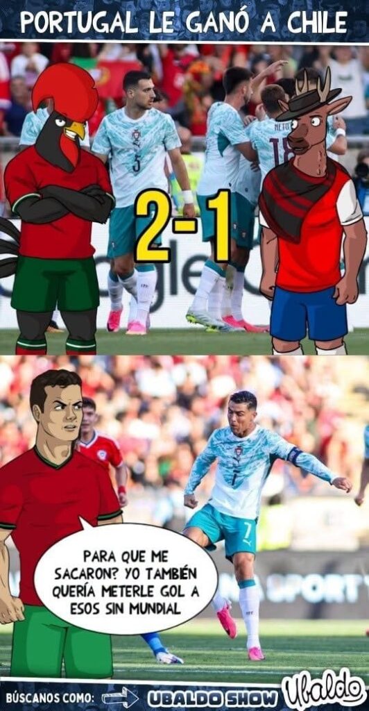 ¡SIN CR7 PORTUGAL LE GANÓ A CHILE! 😎🇵🇹