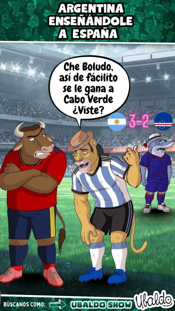 ARGENTINA ENSEÑÁNDOLE A ESPAÑA