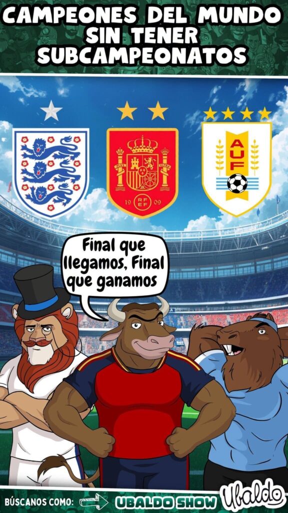 ¿Sabías que solo hay 3 selecciones que no conocen la derrota en la final? 😮😯😲