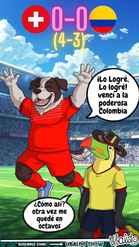 💔🇨🇴 ¡LOS PENALES LE ROMPIERON EL CORAZÓN A COLOMBIA! Suiza los deja fuera y va por Argentina 😭🇨🇭