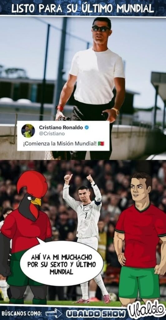 ¡LISTO EL COMANDANTE POR SU SEXTO MUNDIAL! 🫡🇵🇹