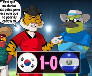 COREA DEL SUR DERROTA A EL SALVADOR