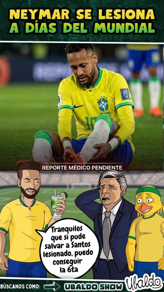 NEYMAR SE LESIONA A DÍAS DEL MUNDIAL