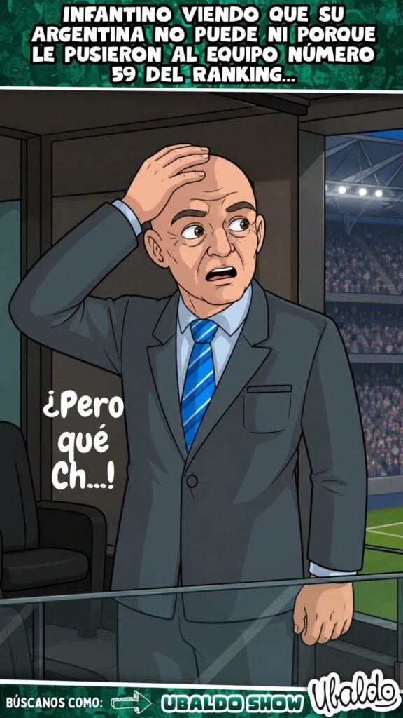 Argentina sufre casi igual que Infantino 😅...