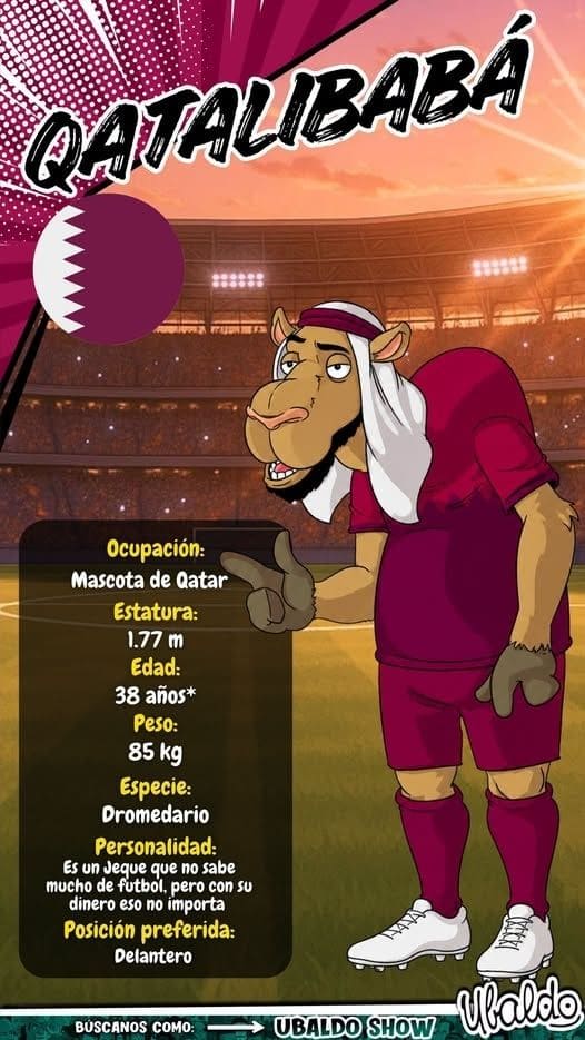 Les presento a Qatalibabá, la mascota de Qatar