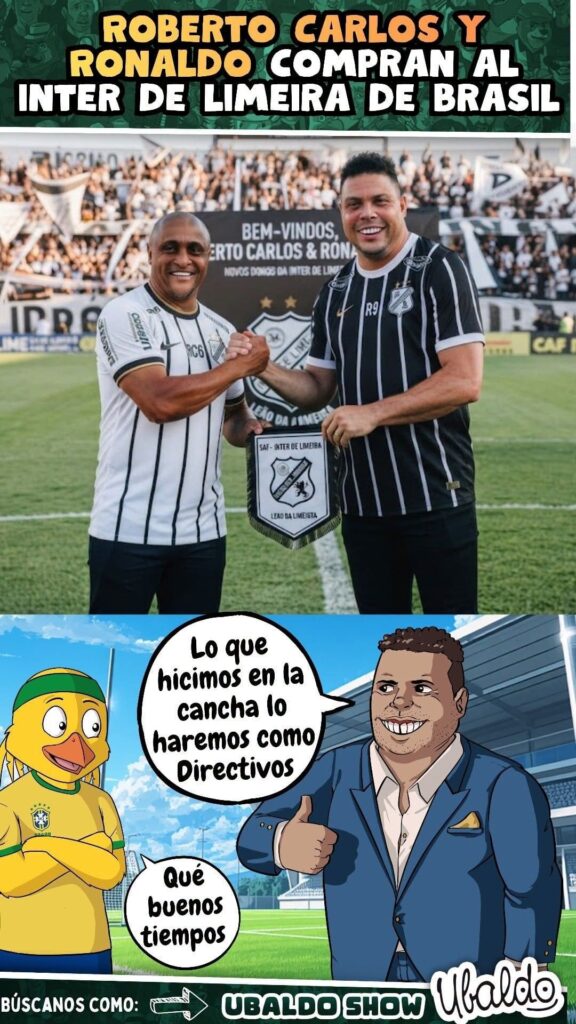 🇧🇷🔥 ¡RONALDO Y ROBERTO CARLOS AHORA JUEGAN COMO DIRECTIVOS! 😱⚽