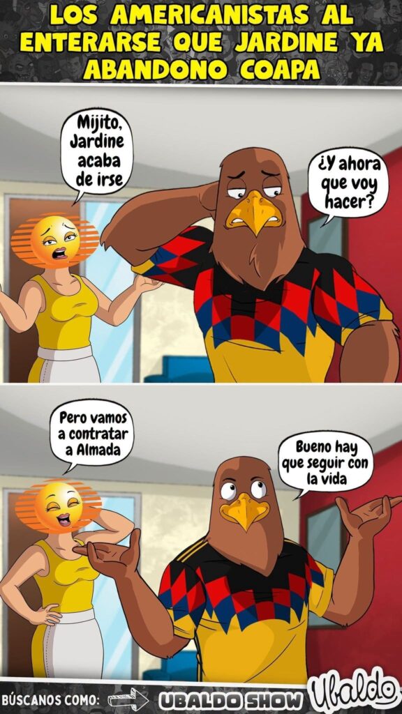 LOS AMERICANISTAS AL ENTERARSE QUE JARDINE YA ABANDONÓ COAPA