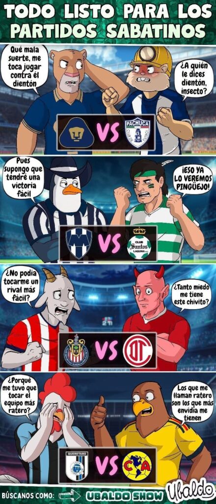 TODO LISTO PARA LOS PARTIDOS SABATINOS