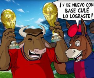 😂🏆 ¡¿ESPAÑA SOLO GANA MUNDIALES CON JUGADORES DEL BARÇA?! 🔵🔴🇪🇸