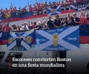 🏴🎶🍻 ¡Escocia ya convirtió Boston en una fiesta! La afición tomó las calles antes de su debut mundialista